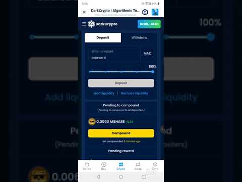 Dark Crypto Dark Auto 2 million APY%