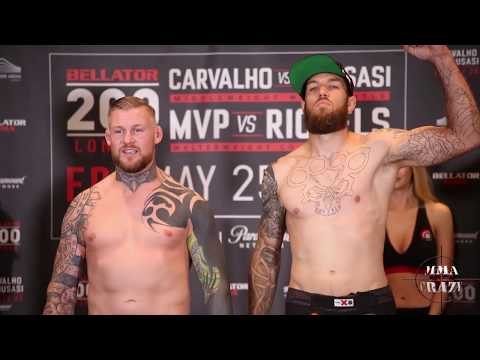 Bellator 200: Charlie Ward vs. Martin Hudson weigh in face off