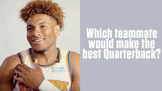 Which Knick would you trust as your QB? | Knicks x Wingstop