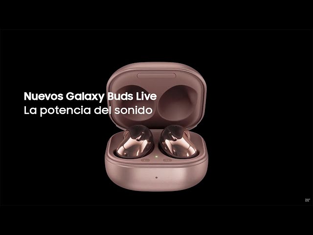 Cuffie wireless Galaxy Buds Live bianche video