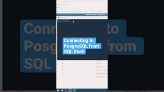 Connect to PostgreSQL with SQL Shell