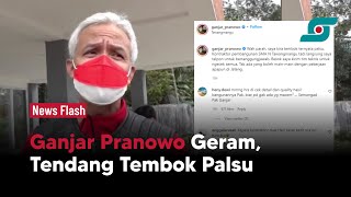 Detik-detik Gubernur Jateng Ganjar Pranowo Tendang Tembok Palsu | Opsi.id