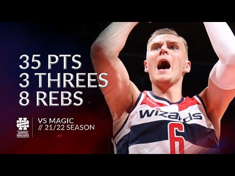 Kristaps Porzingis 35 pts 3 threes 8 rebs vs Magic 21/22 season