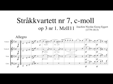 Joachim Nicolas Eggert – String Quartet in C minor