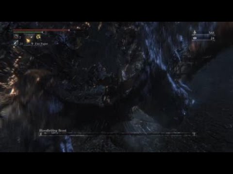 Bloodborne Bloodletting Beast first encounter