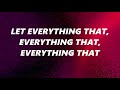 Let Everything That Has Breath Matt Redman Lyrics