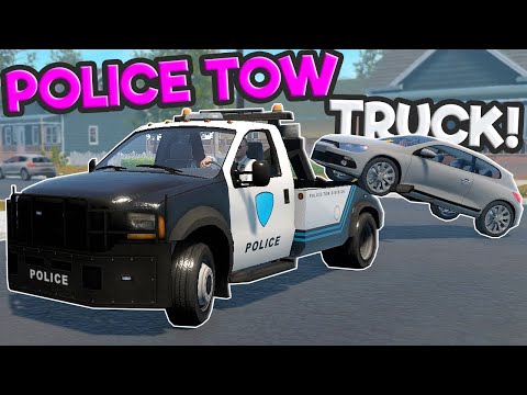 I Became a Police Tow Truck Driver & I Stole Cars in Flashing Lights!