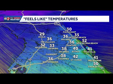 Heavy winds and historic 'extreme cold' moves into Central Florida | Live updates
