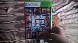 Nerd gets excited for GTA 5 (unboxing)