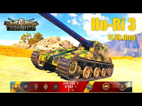 Ho-Ri 3, 11.9K Damage, 8 Kills, Steppes - World of Tanks