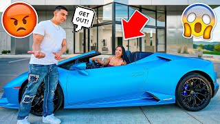 Picking My Fiance Up While Driving His Lamborghini (BAD IDEA)