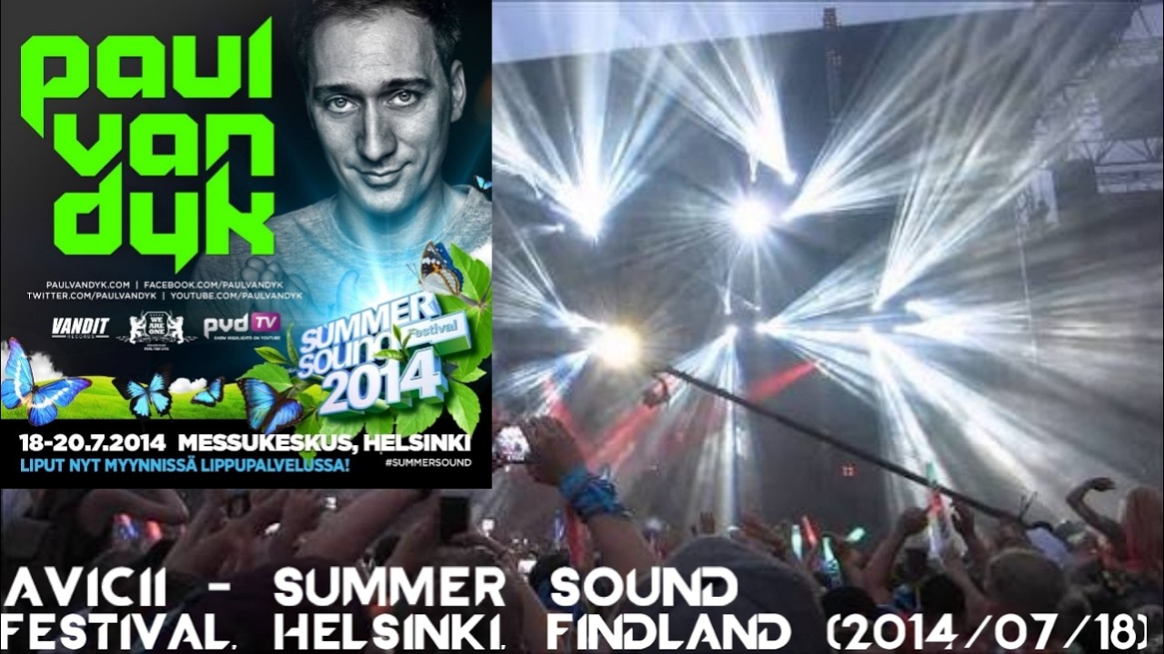 Avicii @ Summer Sound Festival Helsinki, Finland (2014/07/18)