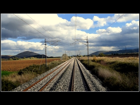 Livadia - Thiva: a relaxing rail route [ driver's eye view ] Nov. 2016 - [254]