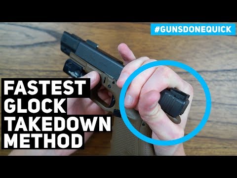 FASTEST way to disassemble your GLOCK (Hickok45 style) - EASY Glock Maintenance
