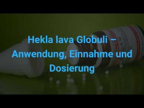 Hekla lava Globuli – Anwendung, Einnahme und Dosierung