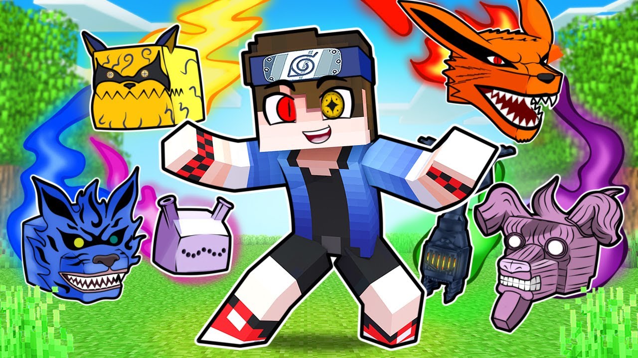 O NINJA com TODAS as BESTAS de CAUDA no Minecraft ! NARUTO Ten 1