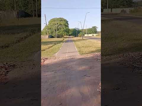 Bicisenda camino al Dique Roggero. Moreno. Buenos Aires.