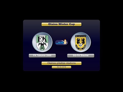 U-16  FK Tukums 2000 – SG-FA Šiauliai (Olaine Winter Cup 2019)