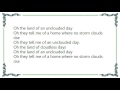 Brenda Lee - Unclouded Day Lyrics