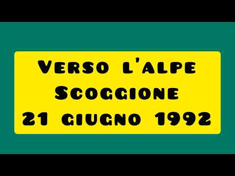 Verso l'alpe Scoggione 21 giugno 1992