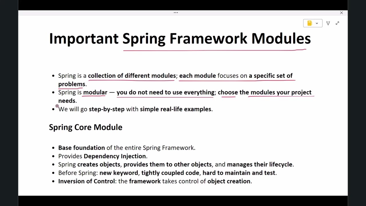 Important Spring Framework Modules