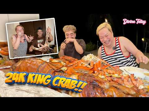 FIRST TIME MAG MUKBANG NG KING CRAB! AT MAY IBA PANG KASAMANG PANG PUTOK BATOK! | DIVINE TETAY