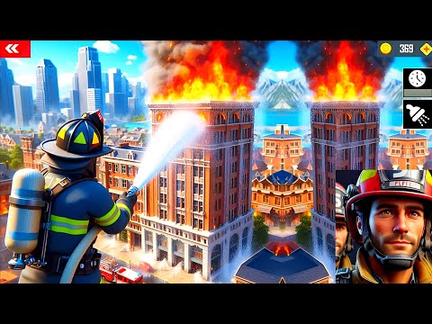 Firefighter City Rescue Simulator 3D - US Emergency 911 Firetruck Driving - Android Gameplay 