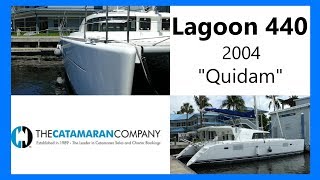 Walkthrough of a 2004 Lagoon 440 catamaran for sale "Quidam"