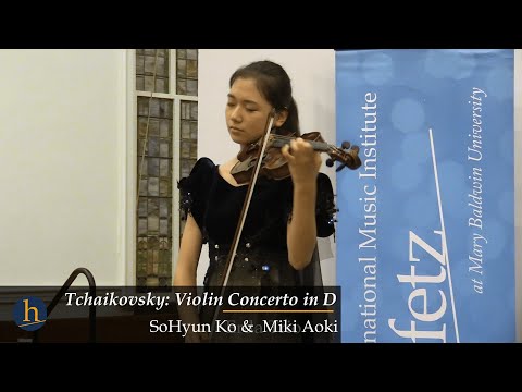 Tchaikovsky: Violin Concerto in D: I. Allegro moderato | SoHyun Ko (고소현), violin; Miki Aoki, piano
