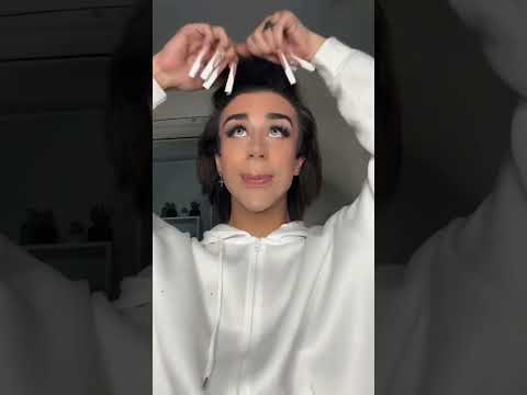 #ASMR Straightening my curly hair🫧