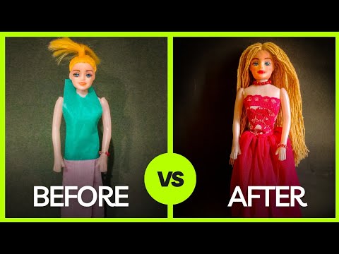 Custom Barbie Doll Makeover! Giving this  Doll a Completely New look / Doll Makeover Transformation