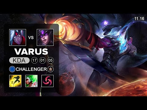 Rekkles Varus  ADC vs Syndra - EUW Challenger Patch 11.16