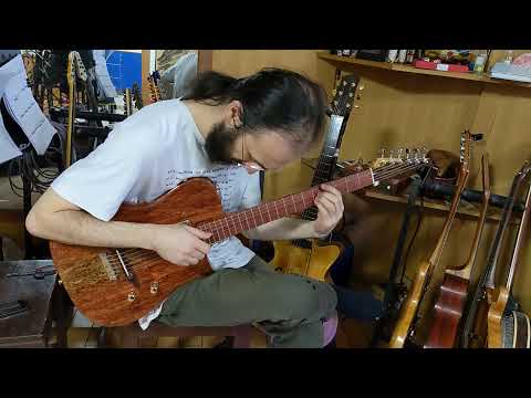 Handmade Harmony Style Floating bridge Electric Semihollow Harmony Tele CC 2021 Shellac image 12