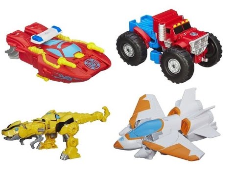 Transformers Rescue Bots Rescan Series 03 - Optimus Prime, Heatwave, Blades, Bumblebee
