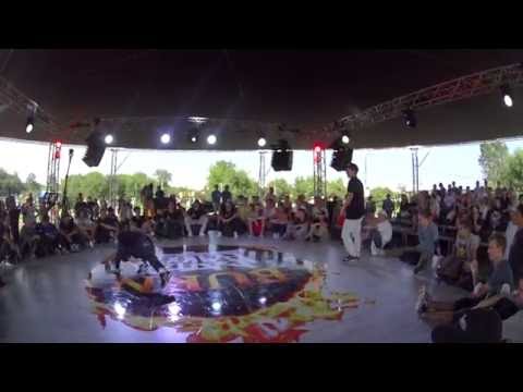 Burn Battle School 1on1 Bboy Denyrock vs Hellyeah
