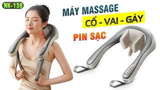 Video Review máy massage xoa bóp day ấn cổ vai gáy 6D Nikio NK-138 - Pin sạc