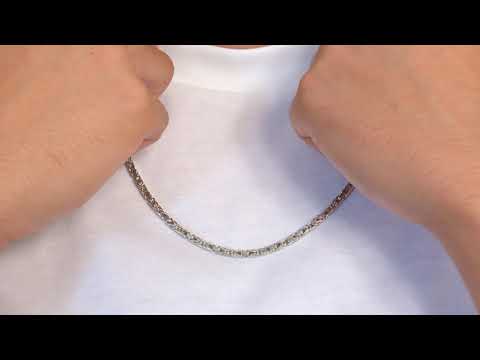 Sterlingsilber Königskette für Herren, 3,0 mm KK0030-RH