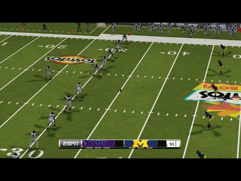 (2 of 2) #2 Michigan vs #3 TCU 2022-2023 CFP Sim