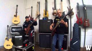 Andy Irvine & Roger Mclachlan Slap Bass at Warwick Australia HQ