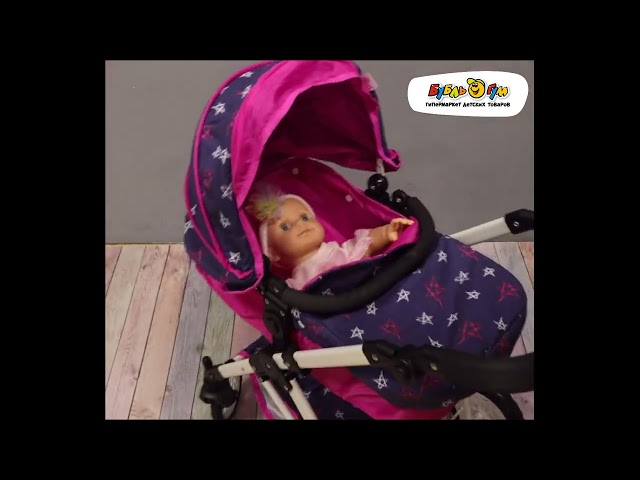Коляска-трансформер Lanson Toys прогулочная для куклы 3в1 - видео