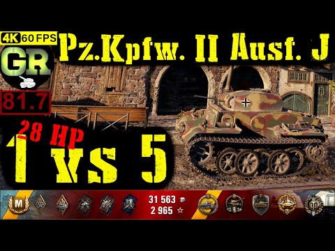 82_World of Tanks Pz.Kpfw. II Ausf. J WoT Replay - 11 Kills 1.3K DMG(Patch 1.4.0)