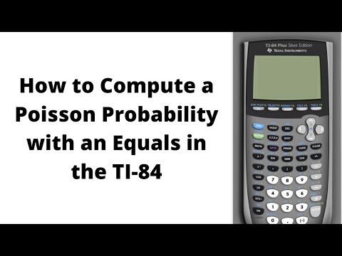 How to Compute a Poisson Probability with an Equals in the TI 84