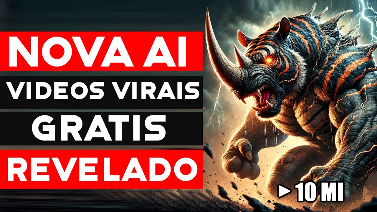 INTELIGÊNCIA ARTIFICIAL pra CRIAR VÍDEOS VIRAIS: ANIMAIS HYBRIDOS!! Fácil ( Segredo Revelado )