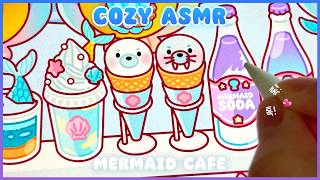 인어공듀만 가는 카페 🐬💖 사각사각 ASMR 💖 한여름 에어컨 아래에서 그림 그려용 🤍