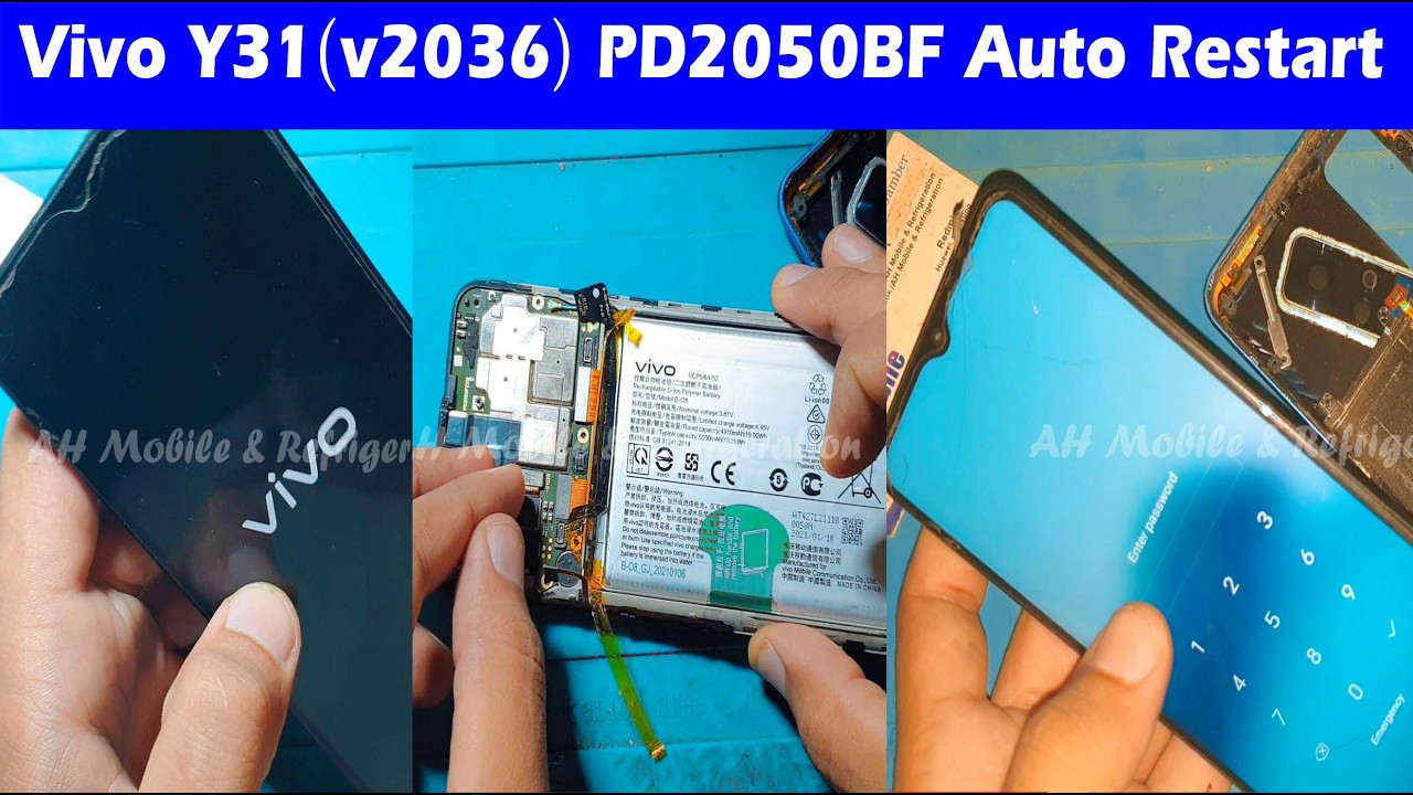 Vivo Y31 (v2036) PD2050BF Auto Restart Problem Fix Without Data Loss