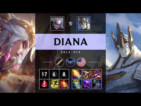 Diana Mid vs Galio - NA Diamond Patch 25.12
