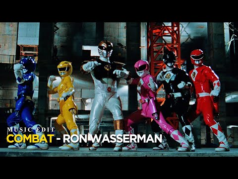 Mighty Morphin Power Rangers: The Movie - Construction Site Combat (With Ron Wasserman Music)