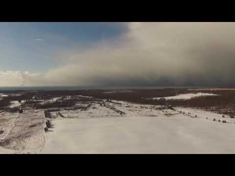 Massive lake effect cloud over Lake Onta