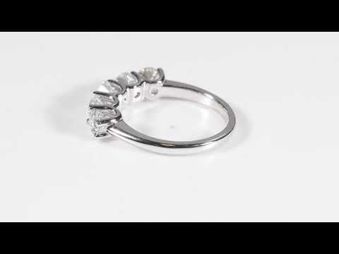 1 ct diamond wedding ring 14k white gold