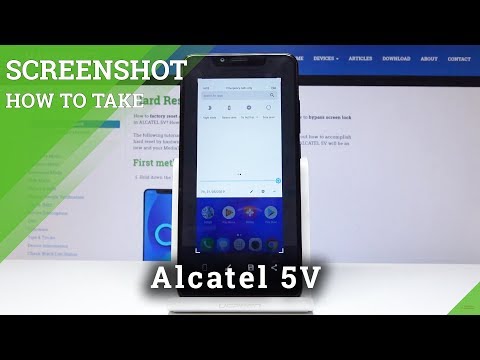 ALCATEL 5V SCREENSHOT / How to Take Screenshot in ALCATEL